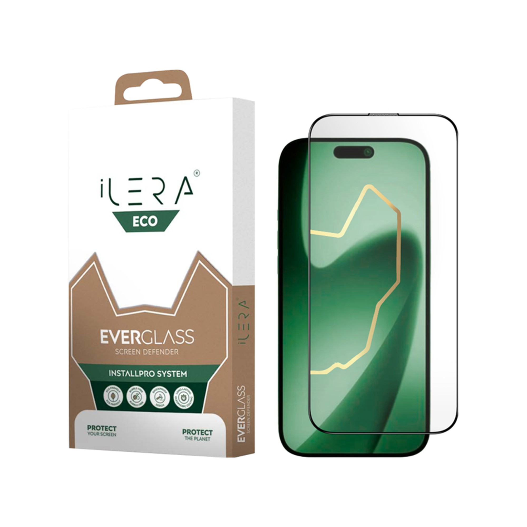 Захисне скло iLera ™ ECO EverGlass for iPhone 17 Pro Black